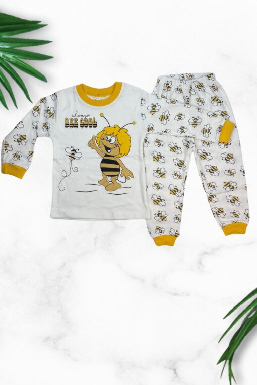 Παιδική Πιτζάμα Bee Cool Για Κορίτσι Q1276 - ΚΙΤΡΙΝΟ, 9-12 Μηνών - Image 2