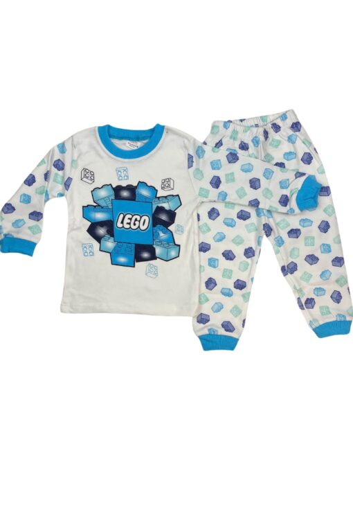 Πιτζάμα Παιδική Lego Για Αγόρι Q1344 - ΓΑΛΑΖΙΟ, 9-12 Μηνών