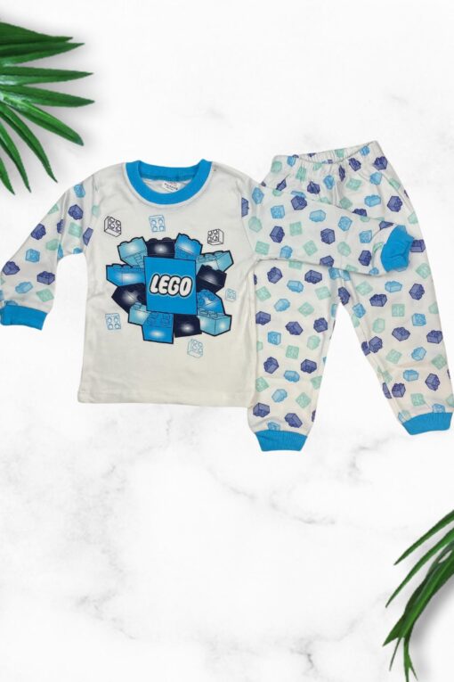 Πιτζάμα Παιδική Lego Για Αγόρι Q1344 - ΓΑΛΑΖΙΟ, 9-12 Μηνών - Image 2