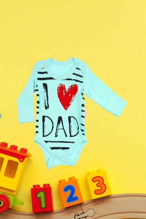 Κορμάκι Βρεφικό Μακρύ Μανίκι Love Dad C2254 - ΒΕΡΑΜΑΝ, 18 Μηνών - Image 2