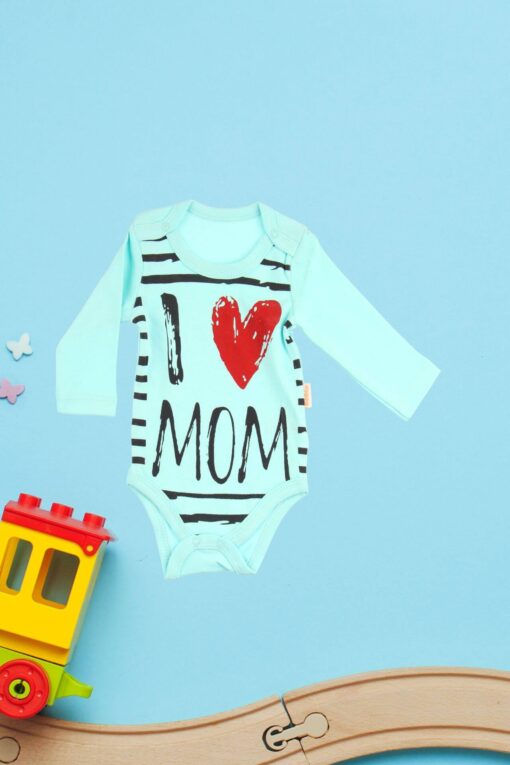 Κορμάκι Βρεφικό Μακρύ Μανίκι Love Mom C2255 - ΒΕΡΑΜΑΝ, 9 Μηνών - Image 2