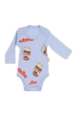 Κορμάκι Βρεφικό Μακρύ Μανίκι Nutella W2258 - ΓΑΛΑΖΙΟ, 18 Μηνών