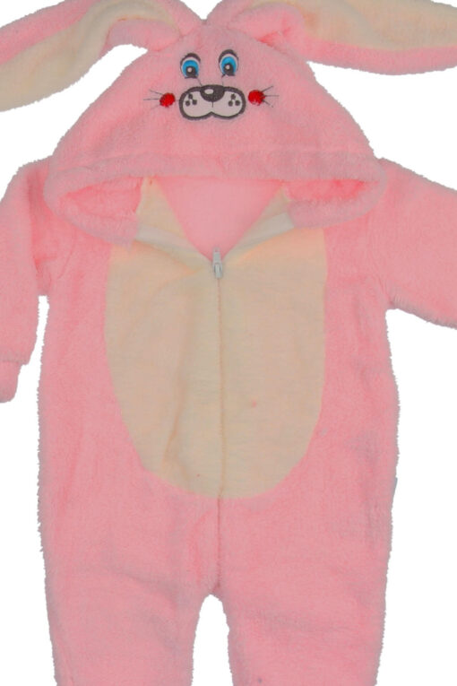 Παιδική Πιτζάμα Ολόσωμη Fleece Rabbit R5163 - ΡΟΖ, 5 Ετών - Image 2