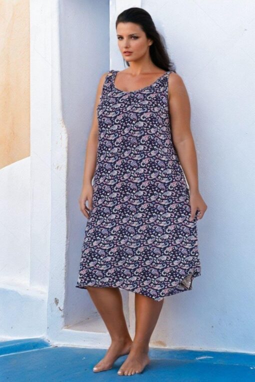 Νυχτικό Αμάνικο Homewear D5215 - ΠΟΛΥΧΡΩΜΟ, XL - Image 4
