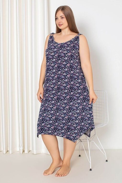 Νυχτικό Αμάνικο Homewear D5215 - ΠΟΛΥΧΡΩΜΟ, XL - Image 2
