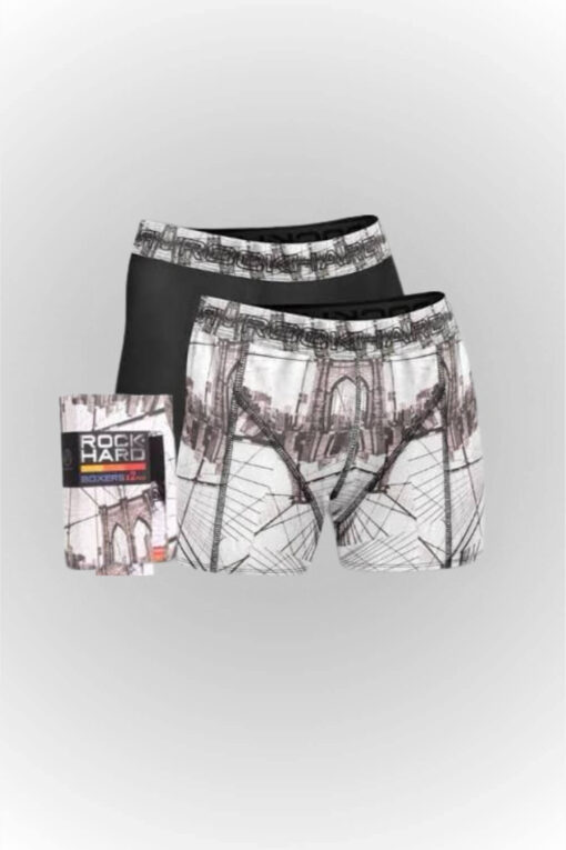 Boxer Ανδρικό Σετ 2Pack G7050 - ΠΟΛΥΧΡΩΜΟ, M - Image 3
