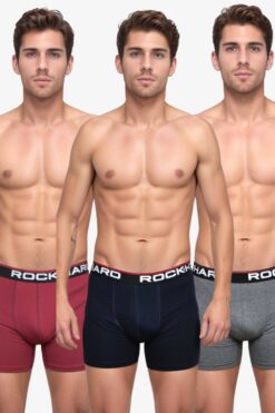 Boxer Ανδρικό Σετ 3Pack W7040 - ΠΟΛΥΧΡΩΜΟ, L