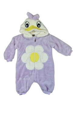 Φορμάκι Εξόδου Λουλουδένιο Παπάκι Fleece D6100 - ΛΙΛΑ, 12 Μηνών