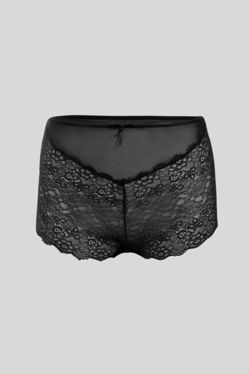 Γυναικείο Boxer Plus Size W23001 - ΜΑΥΡΟ, XL - Image 3