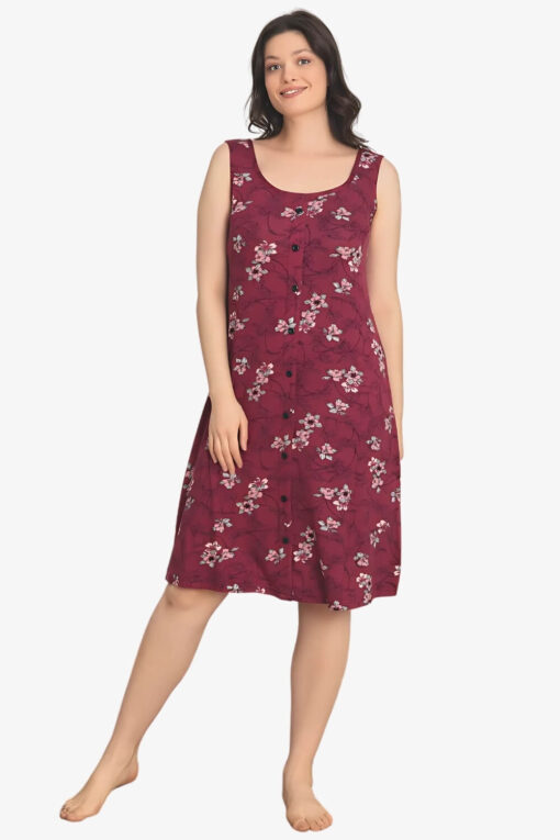 Γυναικείο νυχτικό αμάνικο homewear R5243 - ΠΟΛΥΧΡΩΜΟ, M - Image 4