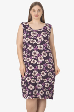Γυναικείο νυχτικό αμάνικο homewear R5257 - ΠΟΛΥΧΡΩΜΟ, 3XL