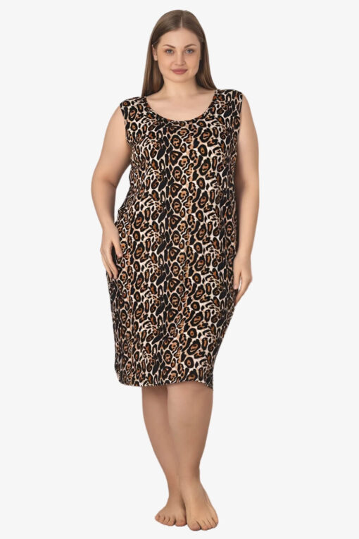 Γυναικείο νυχτικό αμάνικο homewear V5257 - ΛΕΟΠΑΡ, XXL - Image 4
