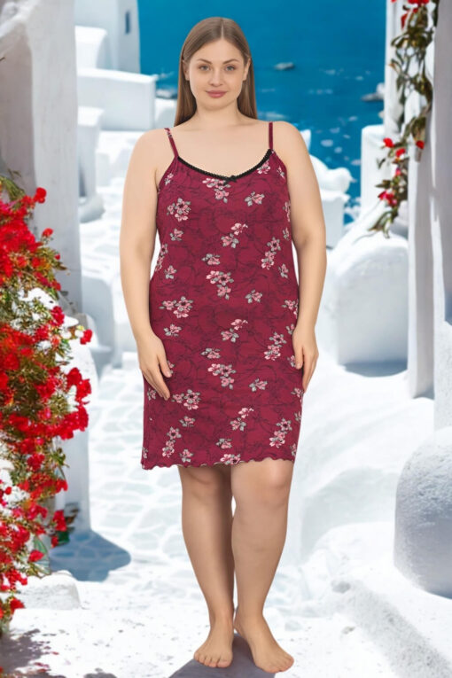 Γυναικείο νυχτικό τιράντα homewear S5241 - ΠΟΛΥΧΡΩΜΟ, XXL - Image 6