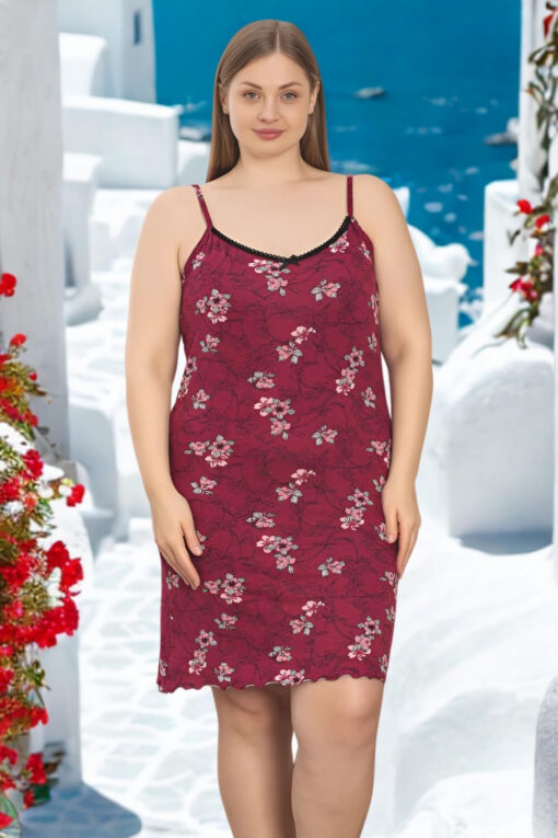 Γυναικείο νυχτικό τιράντα homewear S5241 - ΠΟΛΥΧΡΩΜΟ, XXL - Image 2