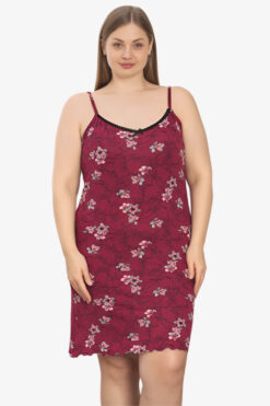 Γυναικείο νυχτικό τιράντα homewear S5241 - ΠΟΛΥΧΡΩΜΟ, 3XL