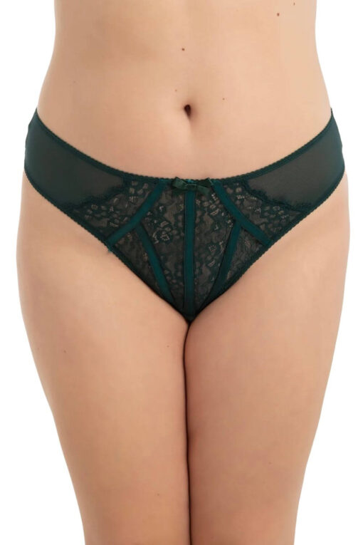 Γυναικείο String Plus Size D23030 - ΚΥΠΑΡΙΣΣΙ, XL - Image 4
