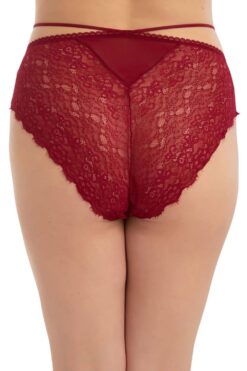 Γυναικείο Slip Plus Size D23064 - ΜΠΟΡΝΤΟ, XXL