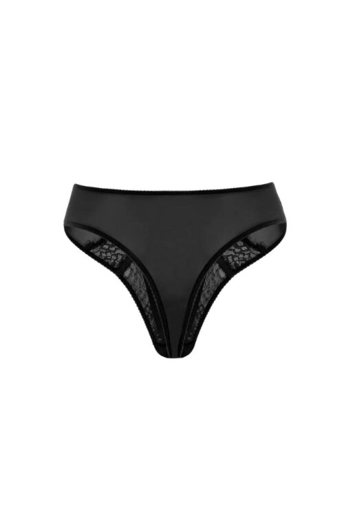 Γυναικείο String Plus Size G23030 - ΜΑΥΡΟ, 3XL - Image 5