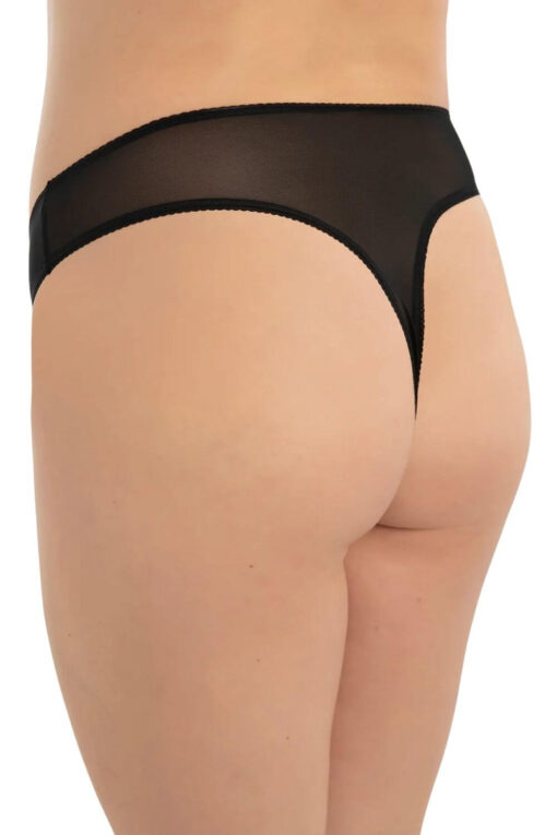 Γυναικείο String Plus Size G23030 - ΜΑΥΡΟ, 3XL - Image 3