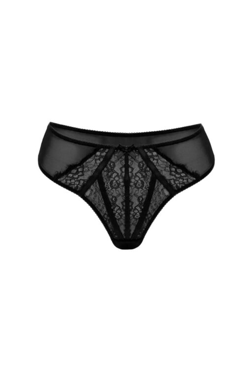 Γυναικείο String Plus Size G23030 - ΜΑΥΡΟ, 3XL - Image 6