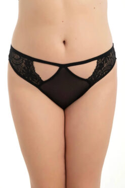 Γυναικείο Slip Plus Size G23043 - ΜΑΥΡΟ, XL