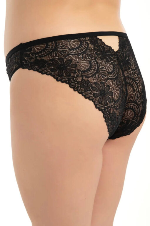 Γυναικείο Slip Plus Size G23043 - ΜΑΥΡΟ, 3XL - Image 3