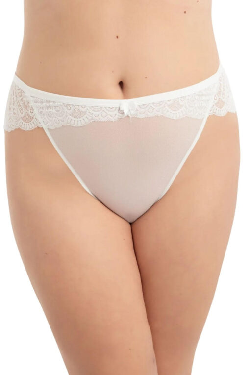 Γυναικείο Slip Plus Size R23054 - ΕΚΡΟΥ, XXL - Image 4