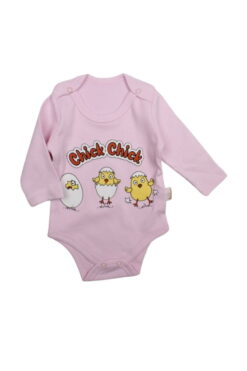 Κορμάκι Βρεφικό Chick Chick Με Μακρύ Μανίκι G2151 - ΡΟΖ, 6 Μηνών