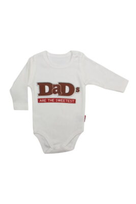Κορμάκι Βρεφικό Dad&apos;s Με Μακρύ Μανίκι 1658 - ΛΕΥΚΟ, 1 Μηνών