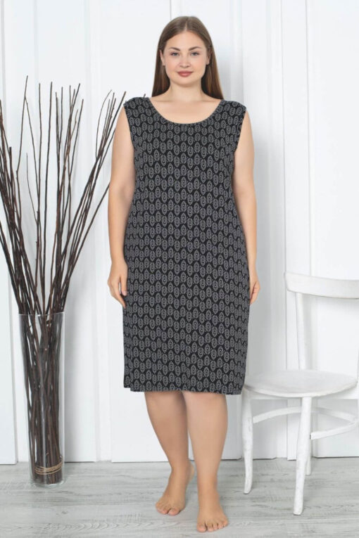 Νυχτικό Αμάνικο Homewear D5188 - ΠΟΛΥΧΡΩΜΟ, 4XL - Image 2