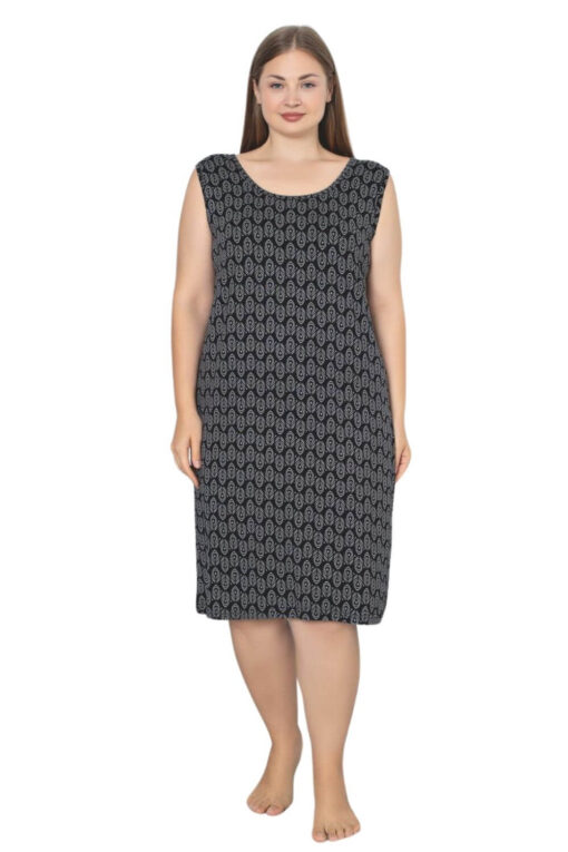 Νυχτικό Αμάνικο Homewear D5188 - ΠΟΛΥΧΡΩΜΟ, 4XL - Image 3