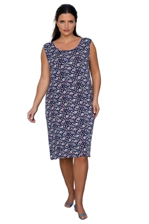 Νυχτικό Αμάνικο Homewear D5224 - ΠΟΛΥΧΡΩΜΟ, XXL