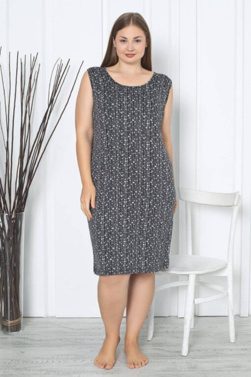 Νυχτικό Αμάνικο Homewear R5188 - ΠΟΛΥΧΡΩΜΟ, 3XL - Image 2