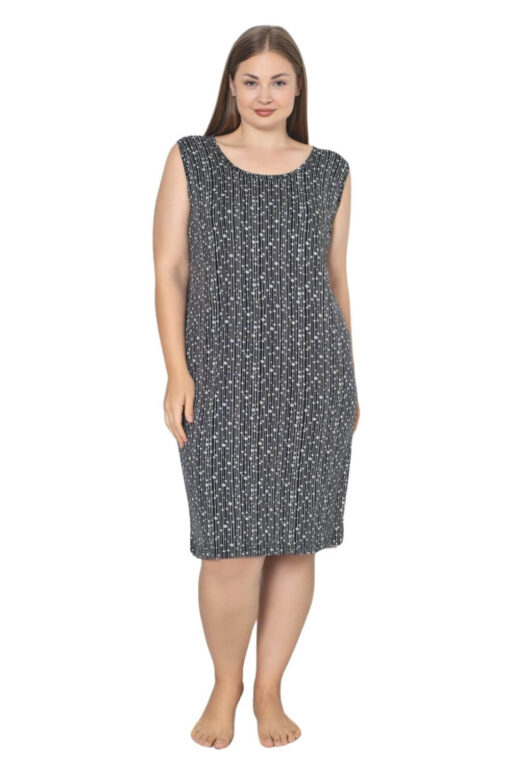 Νυχτικό Αμάνικο Homewear R5188 - ΠΟΛΥΧΡΩΜΟ, 3XL - Image 3