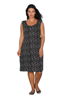 Νυχτικό Αμάνικο Homewear W5060 - ΜΑΥΡΟ, XXL