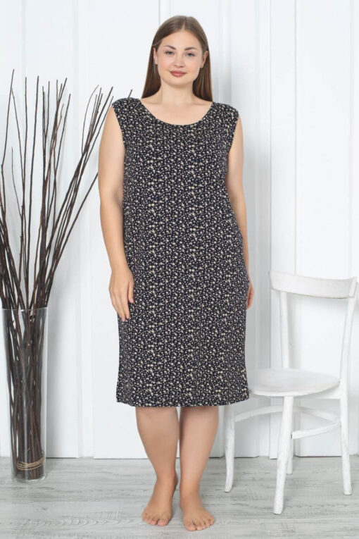Νυχτικό Αμάνικο Homewear W5188 - ΠΟΛΥΧΡΩΜΟ, 4XL - Image 2