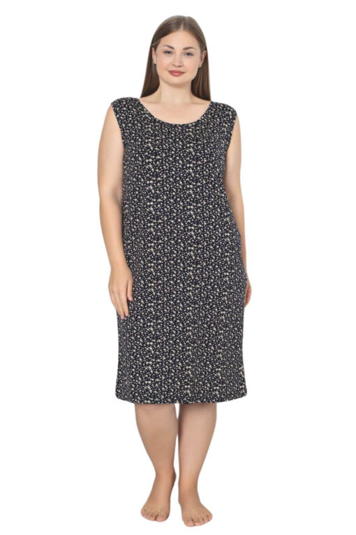 Νυχτικό Αμάνικο Homewear W5188 - ΠΟΛΥΧΡΩΜΟ, 4XL - Image 3