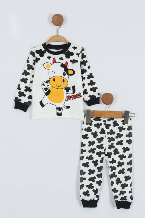 Παιδική Πιτζάμα Cow Unisex W1465 - ΠΟΛΥΧΡΩΜΟ, 1 Ετών - Image 5