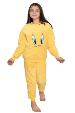 Παιδική Πιτζάμα Fleece 9031 - ΚΙΤΡΙΝΟ, 12 Ετών