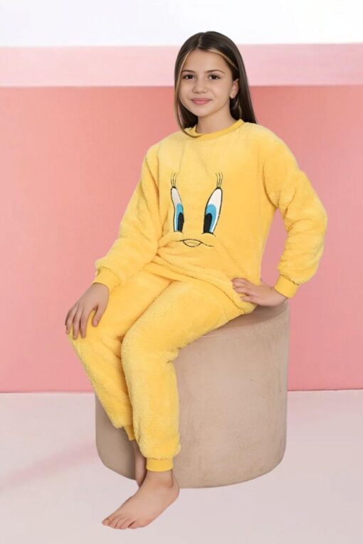 Παιδική Πιτζάμα Fleece 9031 - ΚΙΤΡΙΝΟ, 14 Ετών - Image 2