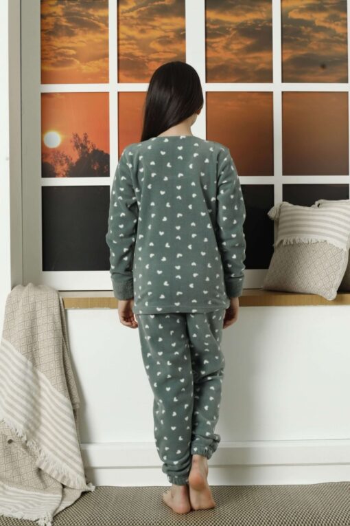 Παιδική Πιτζάμα Fleece Little Bear 22010 - ΜΕΝΤΑ, 5-6 Ετών - Image 4