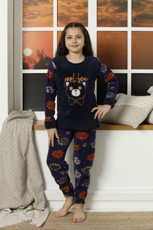 Παιδική Πιτζάμα Fleece Little Bear 22034 - ΜΠΛΕ, 11-12 Ετών - Image 6