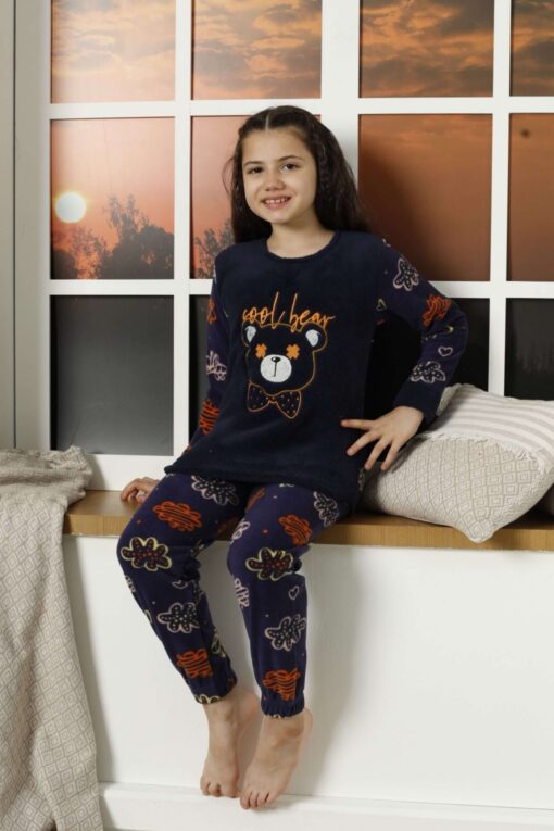 Παιδική Πιτζάμα Fleece Little Bear 22034 - ΜΠΛΕ, 11-12 Ετών - Image 5