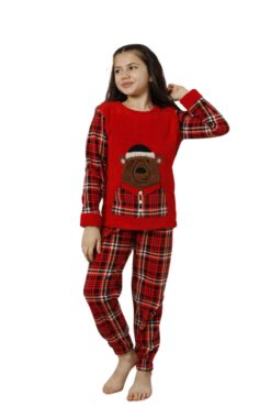 Παιδική Πιτζάμα Fleece Little Bear 22036 - ΚΟΚΚΙΝΟ, 9-10 Ετών
