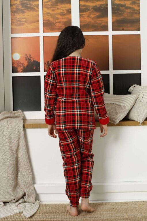 Παιδική Πιτζάμα Fleece Little Bear 22036 - ΚΟΚΚΙΝΟ, 9-10 Ετών - Image 4