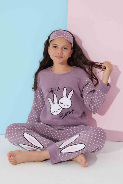 Παιδική Πιτζάμα Fleece R2372 - ΜΩΒ ΑΝΟΙΧΤΟ, 7 Ετών - Image 2