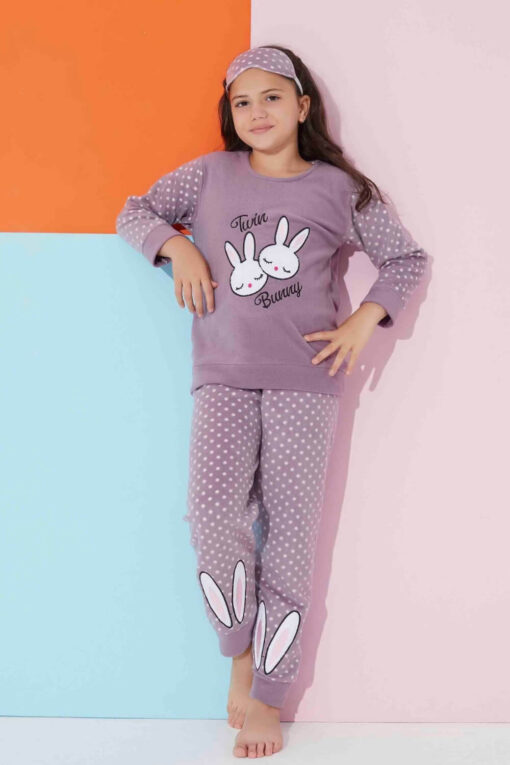 Παιδική Πιτζάμα Fleece R2372 - ΜΩΒ ΑΝΟΙΧΤΟ, 7 Ετών - Image 3
