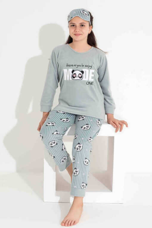 Παιδική Πιτζάμα Fleece R2715 - ΜΕΝΤΑ, 12 Ετών - Image 2