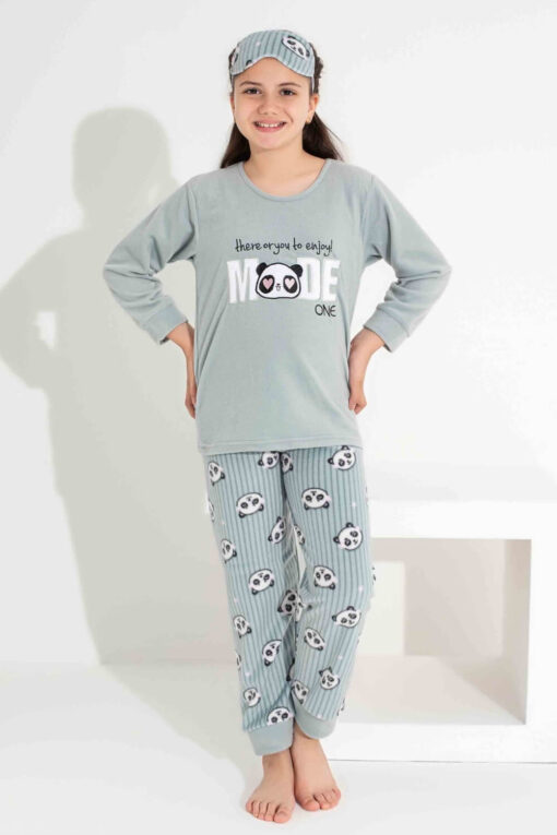 Παιδική Πιτζάμα Fleece R2715 - ΜΕΝΤΑ, 12 Ετών - Image 3