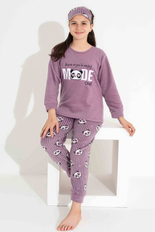 Παιδική Πιτζάμα Fleece W2715 - ΜΩΒ ΑΝΟΙΧΤΟ, 11 Ετών - Image 2